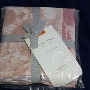 Anthropologie Pink and Gray Decorative Pillows